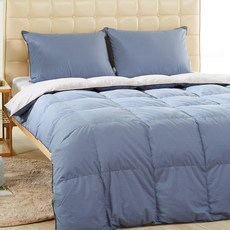 라뽐므 코튼 구스이불 사계절, 연블루