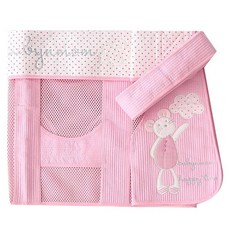 큐비앤맘 앙쥬 망사 안장형 포대기, Pink