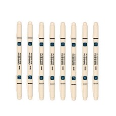 자바펜 OHP수성펜 M앤B, 검정, 8개