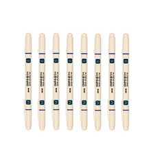 자바펜 OHP수성펜 M앤B, 파랑, 8개