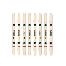자바펜 OHP수성펜 M앤B, 빨강, 8개