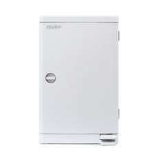 magikan 腳踏式方型垃圾桶 M250BW, 白色