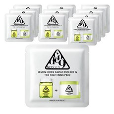 레몬 그린 캐비어 에센스&톡스 타이트닝팩 휴대용 9.5ml 11매