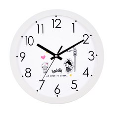 靜音Sweet Love掛鐘, 白色