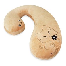 ANINARA Hello cat大抱枕, 納魯（米色）