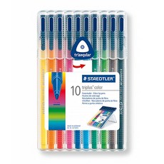 스테들러 트리플러스 사인펜세트 323SB10, 혼합색상, 10개
