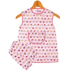 Coney Island 孩童圖案印花防水圍裙+袖套