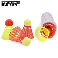 TALBOT-Torro Aerospeed Racer 4p + Starter 2p 羽毛球套組, 紅色+熒光黃, 1套