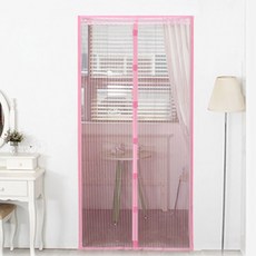 OTTO一體型自動門簾蚊帳 粉色 120*210cm, 1 個