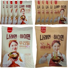 삼립 하이면 우리밀 어묵우동 209g x 6p + 삿포로식 매콤우동 234g x 6p, 1세트