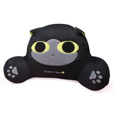 ANINARA 造型網眼靠墊 L號, 梅羅黑