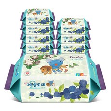 페넬로페 2세대 세자린 아기물티슈 리필형, 70매, 10세트
