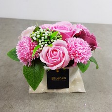 Blüehen Soap Flower Cutie 中心裝飾品, 粉紅色 B, 1個