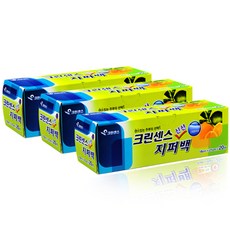 크린센스 신선 지퍼백 소, 3개