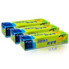 크린센스 위생백 대 100매입, 3개