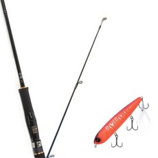 Won Da Avalon Spinning擬餌釣竿 702M+Damiki Rambler 120硬餌擬餌 351D 日落, 1套