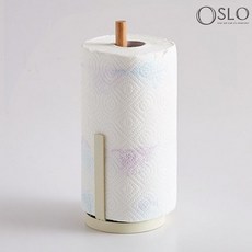 OSLO 捲筒式廚房紙巾架, 白色的, 1個