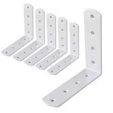 五金韓國渠道實木置物架貨架支撐支架白色, 6個