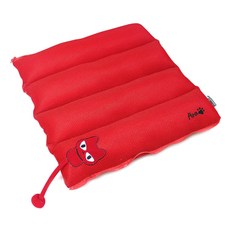 ANINARA 貓咪圖案透氣靠墊, 阿拉（紅）