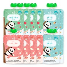 9個月以上孩童輔食 12包入, 白帶魚蘋果口味+魚肉豆腐口味+鮑魚松子口味, 1組