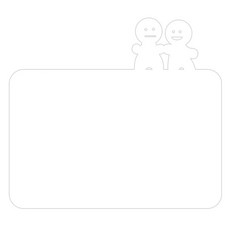 쿠 홈 인테리어 메모 보드 MO 24 부착형 화이트, 아크릴