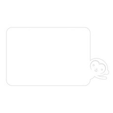 쿠 홈 인테리어 메모 보드 MO 11 부착형 화이트, 아크릴