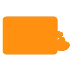 쿠 홈 인테리어 메모보드 MO 15 부착형 오렌지, 아크릴