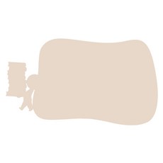 Kuu 家居裝飾壓克力備忘錄板 MO35 黏貼式 米白色, 亞克力