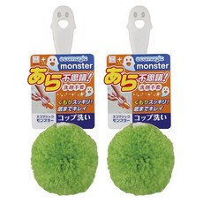 코쿠보 에코 몬스터 컵 스폰지, 그린(3377), 2개