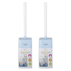 코쿠보 카워크 변기 브러쉬 + 케이스, 블루(3343), 2세트