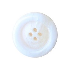 東和商場 犛牛大衣鈕扣 I-2 21mm, 白色亮光, 10個