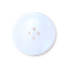 東和商場 YAK大衣鈕扣 I-3 25mm, 霧面白色, 10個