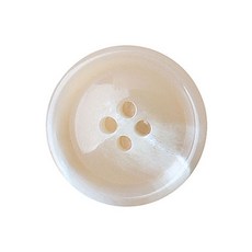 Dongwha Sangga Mall 牛角大衣鈕扣 I-3 25mm, 米色 亮面, 10個