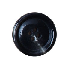 Dongwha Sangga Mall 牛角大衣鈕扣 I-3 25mm, 黑色 亮面, 10個