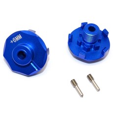 GPM ALUMINIUM WHEEL HEX CLAW 6mm 2p RC 휠 액세서리 세트 RC2626, 블루, 1세트