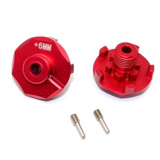 GPM ALUMINIUM WHEEL HEX CLAW 6mm 2p RC 휠 액세서리 세트 RC2627, 레드, 1세트