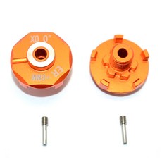 GPM ALUMINIUM WHEEL HEX CLAW 6mm 2p RC 휠 액세서리 세트 RC2625, 오렌지, 1세트