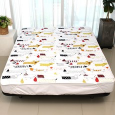 Honeybedding 印花防水床墊 L號