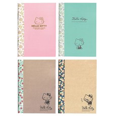 헬로키티 중철노트, 혼합 색상, 4개입
