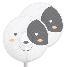 프리미엄 선풍기 안전망, 강아지, 2개