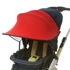 Manito 可掀式嬰兒推車遮陽罩, 紅, 1入