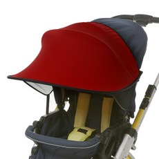Manito 可掀式嬰兒推車遮陽罩, 酒紅, 1入