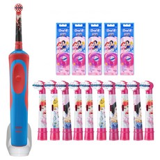 오랄비 스테이지스 파워 스타워즈 어린이 전동칫솔 D12 + 프린세스 칫솔모 EB10-10, 3종, 1세트