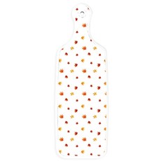 Roem Design 雙面上菜砧板 松木梔子花色, 白色落葉, 1個