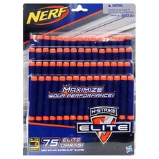 Hasbro 孩之寶 NERF 樂活打擊 Nerf 玩具槍 75發彈鏢補充包, 混合顏色, 1套