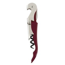 트루 더블 힌지드 코르크 따개 와인오프너, Red, 1개
