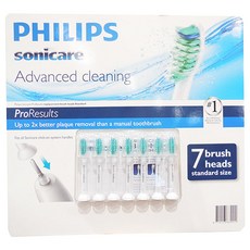 필립스 소닉케어 프로리절트 스탠다드 음파 전동칫솔모, HX6017/71, 7개