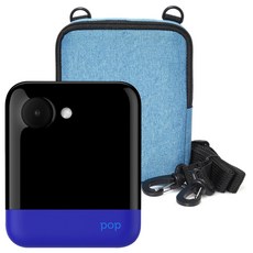 폴라로이드 팝 즉석카메라 모바일 프린터 + 전용 소프트케이스, POP (Blue), 1세트