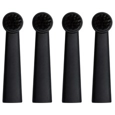 브루조니 전동 칫솔모 블랙 4p, 1세트