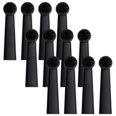 Bruzzoni 電動牙刷刷頭 黑色 4入, 3套, 單一商品